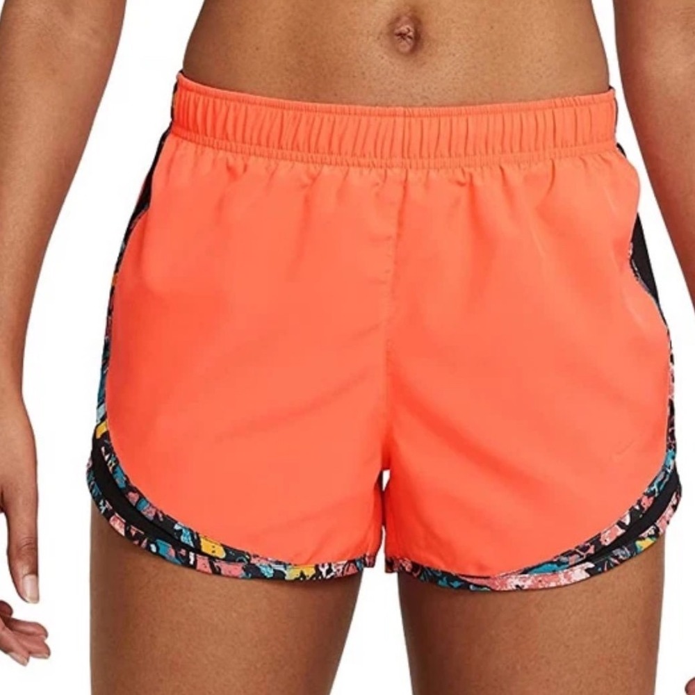 Nike Dri-Fit Running‎ Shorts Women's Orange Athletic Gym Workout Size XXL